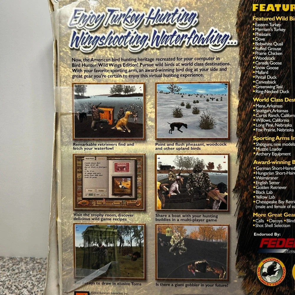 PC Games (3) Y2K -Bird‎ Hunter:Wild Wings, Duck Hunter, Roller Coaster Tycoon